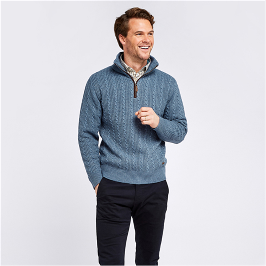 Dubarry Portnahinch Sweater Sl/Blue M 4